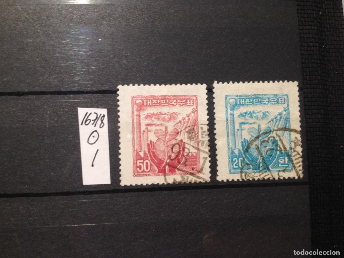 Sellos: SELLOS DE COREA . USADOS. YVERT N&ordm; 167/8 - Foto 1