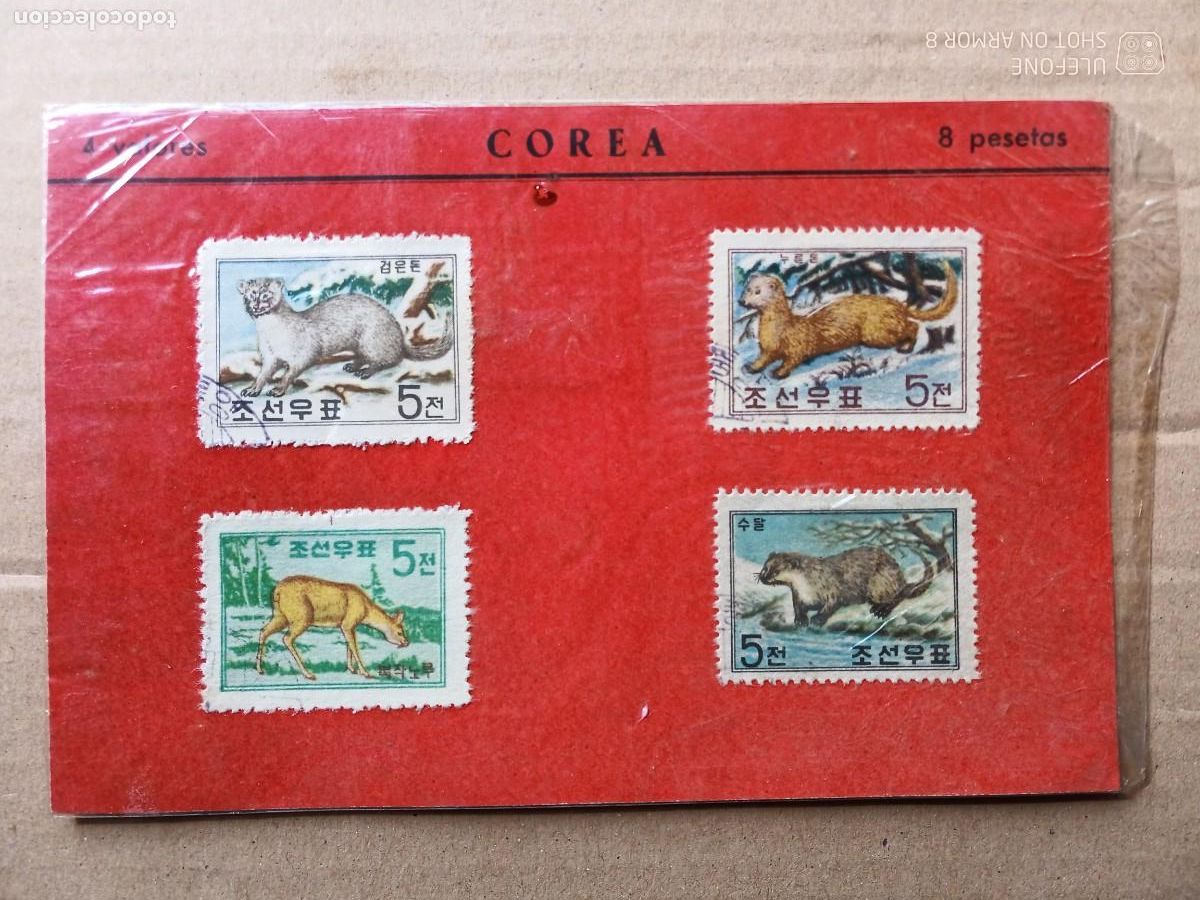 Sellos: COREA - 4 VALORES MATASELLADOS. - Foto 1