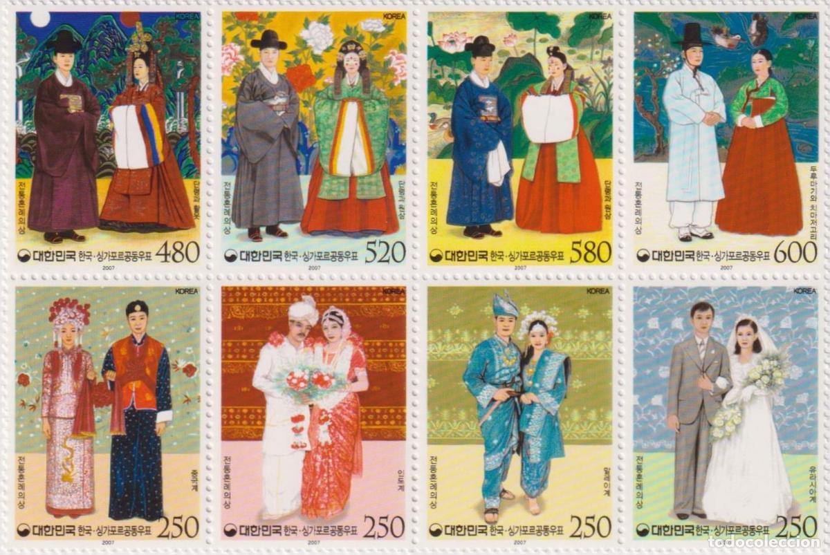 Sellos: Corea del Sur 2007 Trajes de boda Trajes MNH - Foto 1