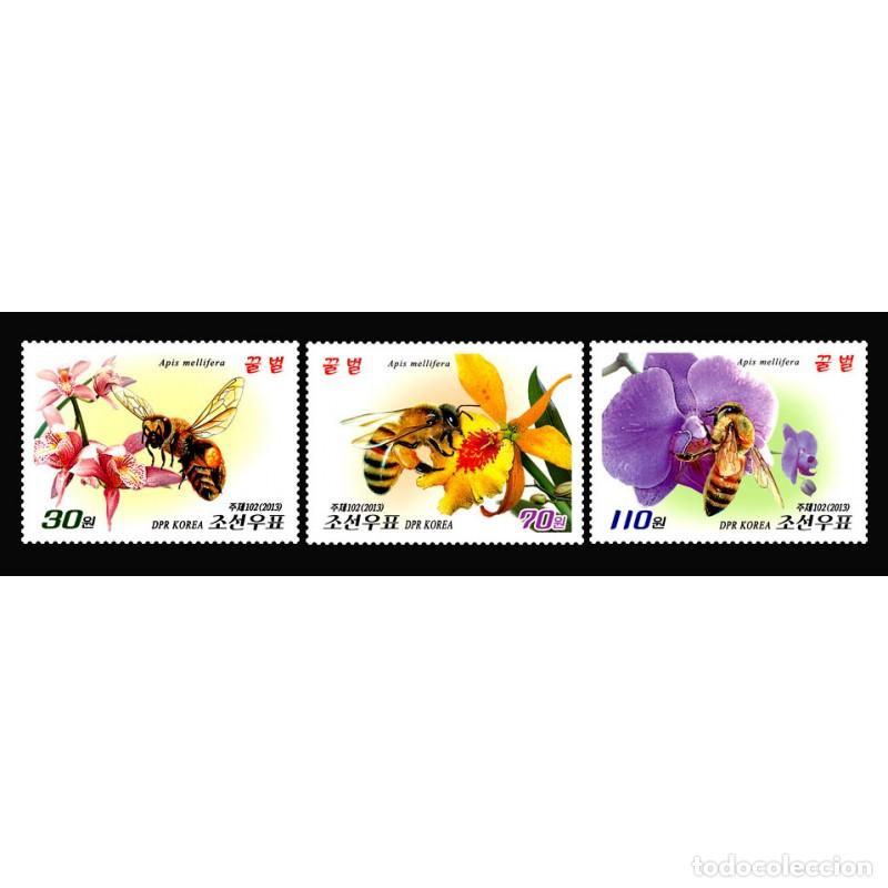 Sellos: RPDC 2013 Abejas Abejas MNH - Foto 1