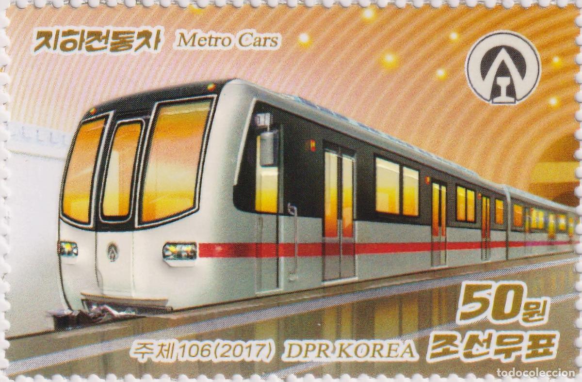 Sellos: RPDC 2017 Metro Metro MNH - Foto 1