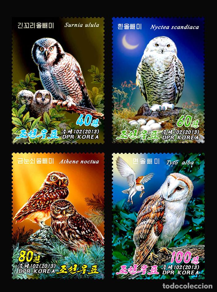 Sellos: RPDC 2013 B&uacute;hos Aves MNH - Foto 1