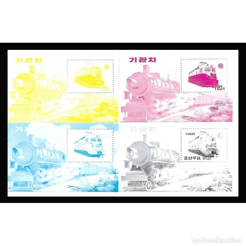 Sellos: RPDC 2004 Locomotoras MNH - Foto 1