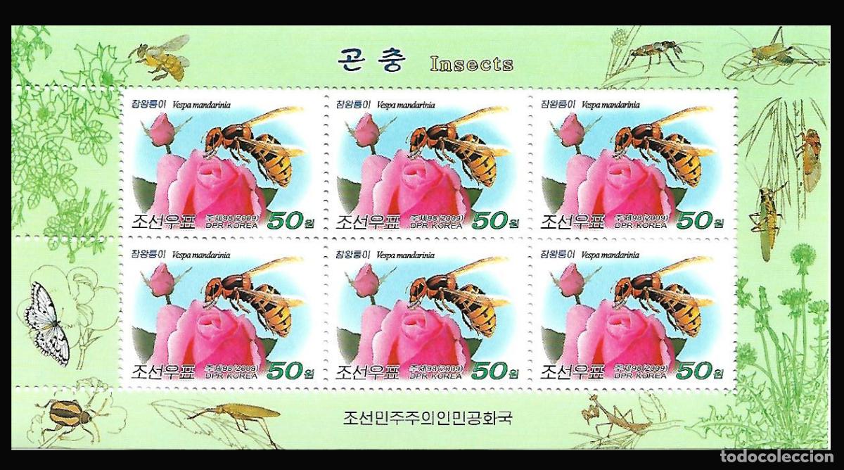 Sellos: RPDC 2009 insectos MNH - Foto 1