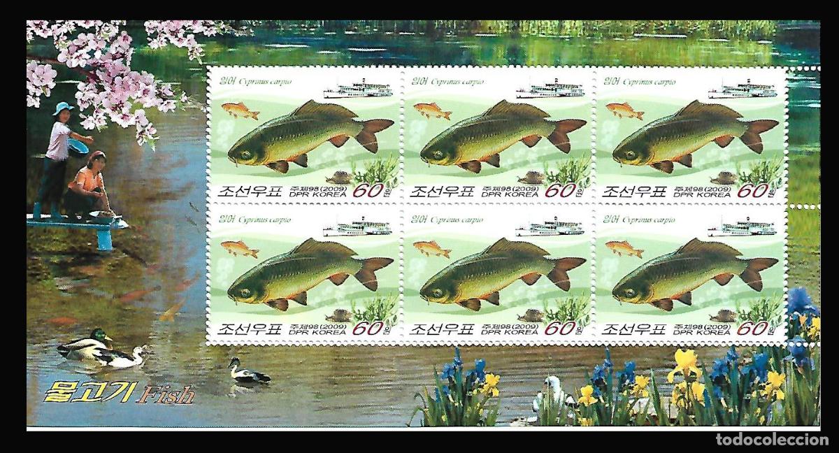 Sellos: RPDC 2009 Pez MNH - Foto 1