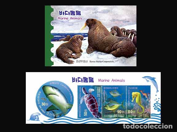 Sellos: RPDC 2013 Criaturas del mar MNH - Foto 1