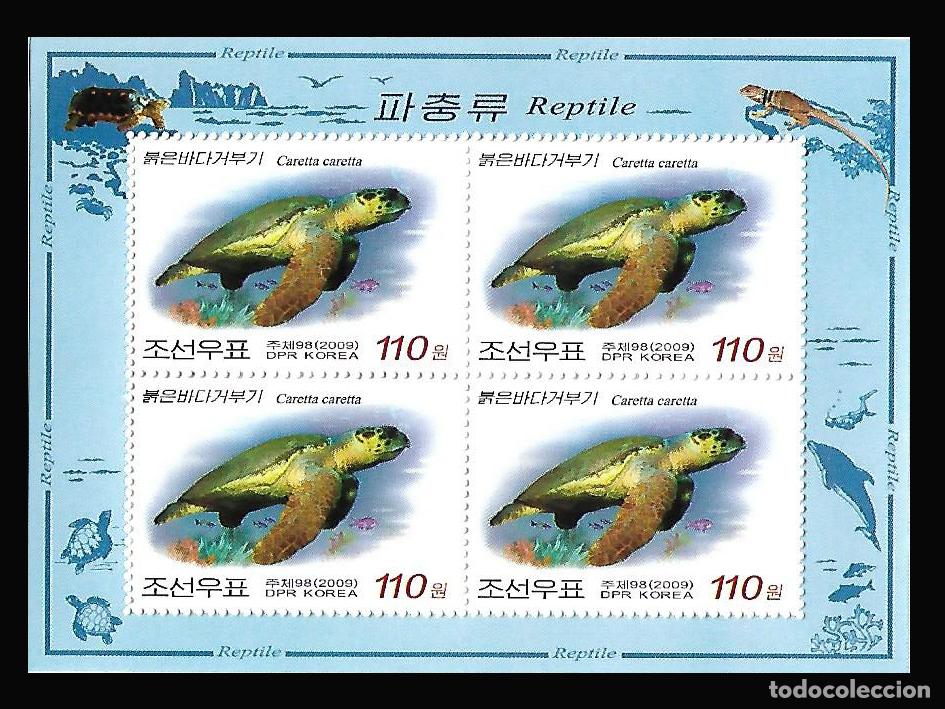 Sellos: RPDC 2009 reptiles MNH - Foto 1