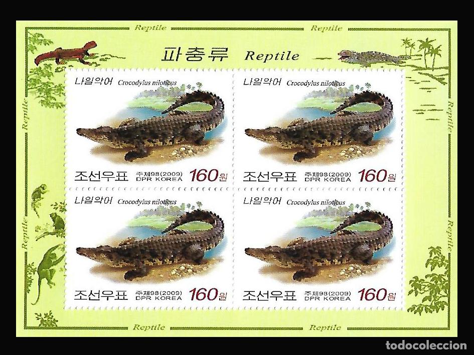 Sellos: RPDC 2009 reptiles MNH - Foto 1