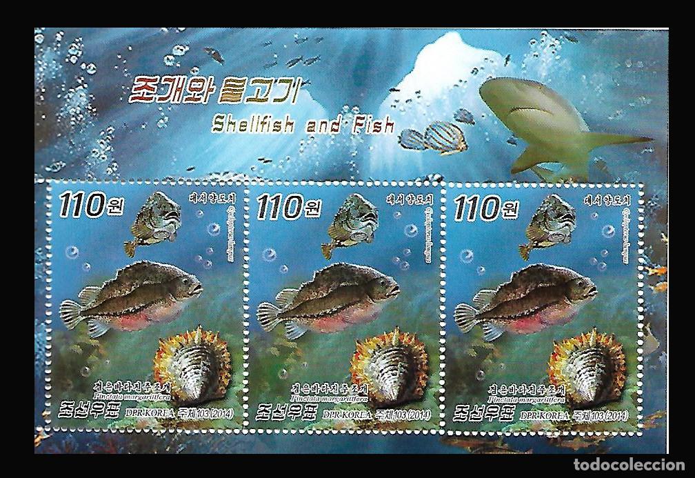 Sellos: RPDC 2014 Mariscos y Pescados MNH - Foto 1