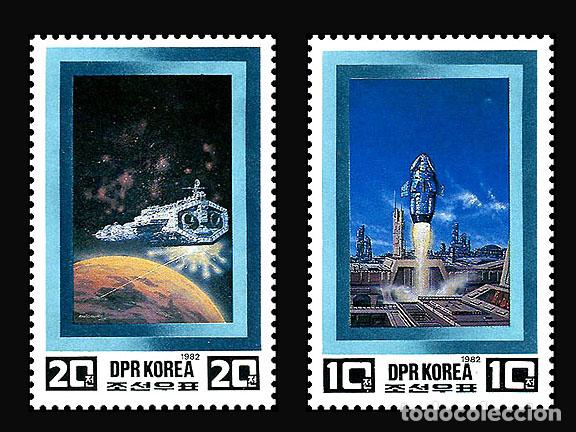 Sellos: RPDC 1982 Universo Espacio MNH - Foto 1