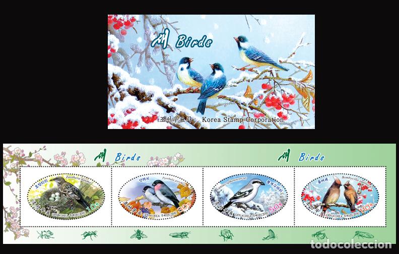 Sellos: RPDC 2016 Aves MNH - Foto 1