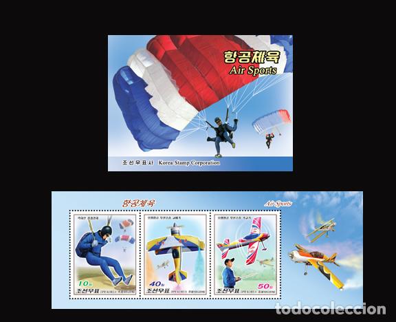 Sellos: RPDC 2016 deportes a&eacute;reos MNH - Foto 1