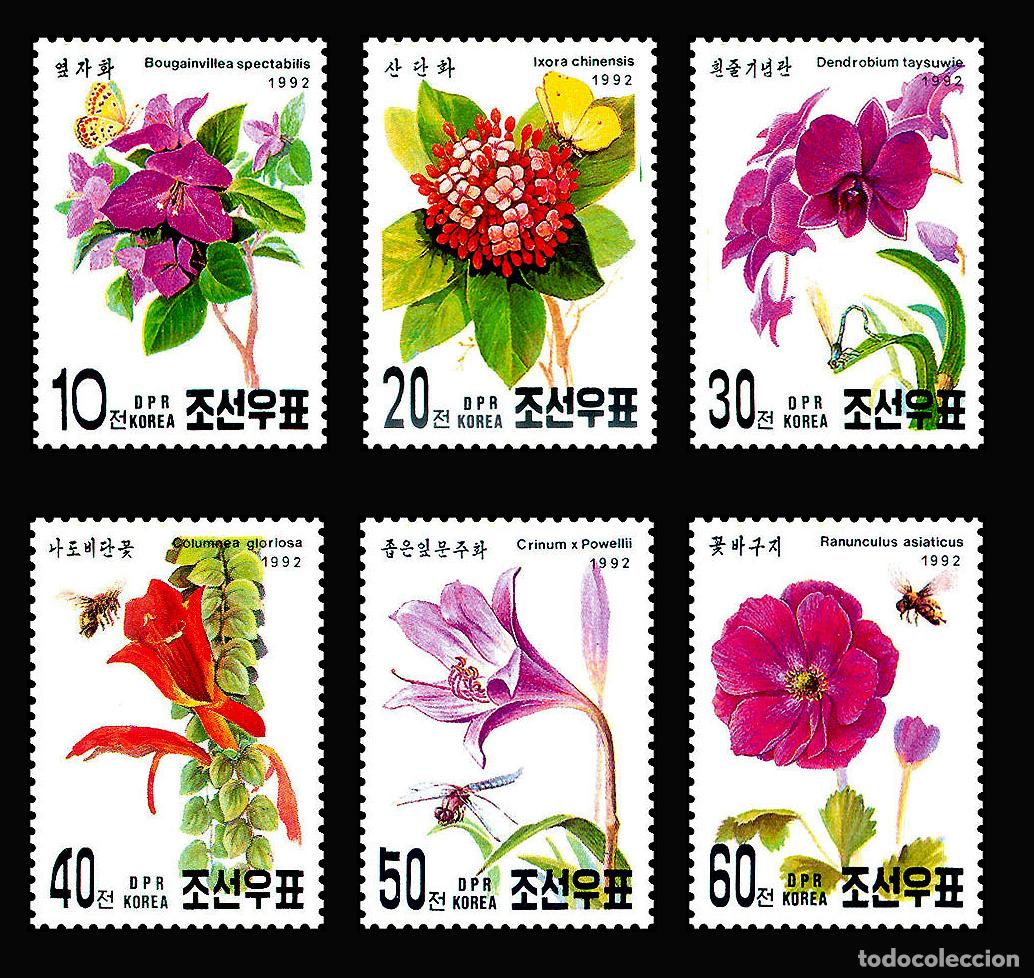 Sellos: RPDC 1992 flores flores MNH - Foto 1