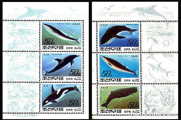 Sellos: RPDC 1992 ballenas Pez MNH - Foto 1