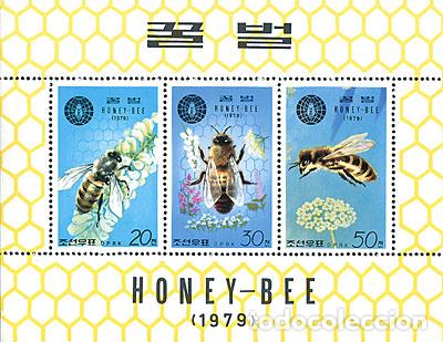 Sellos: RPDC 1979 Abejas insectos MNH - Foto 1