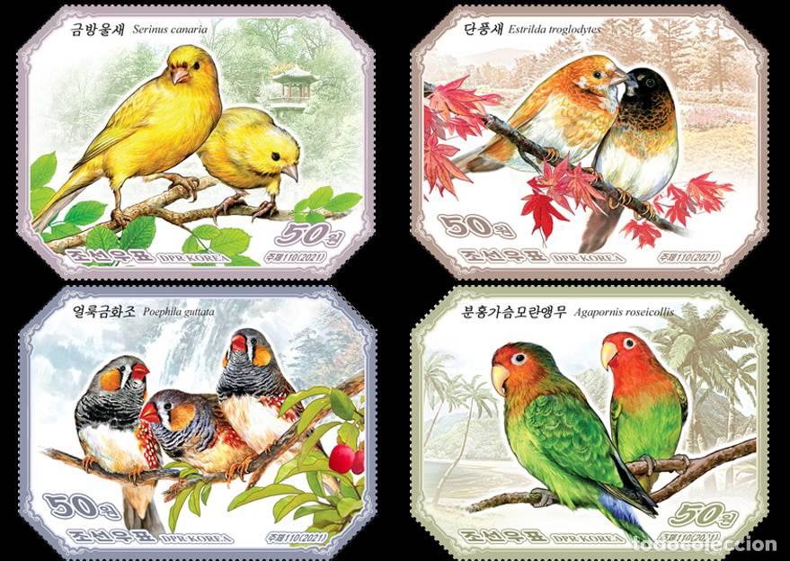 Sellos: RPDC 2021 Aves Aves MNH - Foto 1