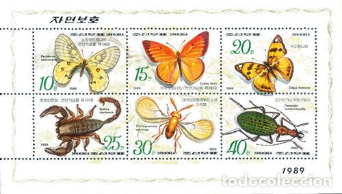 Sellos: RPDC 1989 Mariposas e insectos insectos MNH - Foto 1