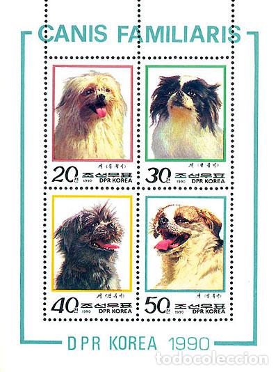 Sellos: RPDC 1990 Perros Mascotas MNH - Foto 1