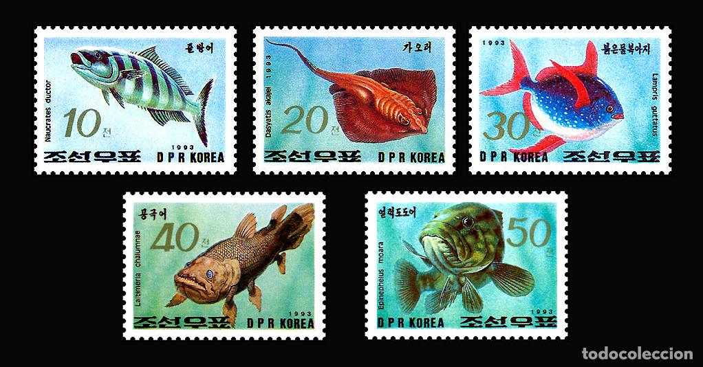 Sellos: RPDC 1993 Pescado de mar Pez MNH - Foto 1
