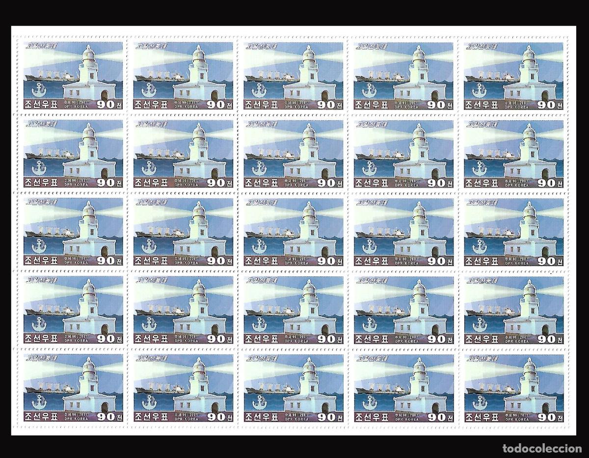 Sellos: RPDC 2001 faros faros MNH - Foto 1