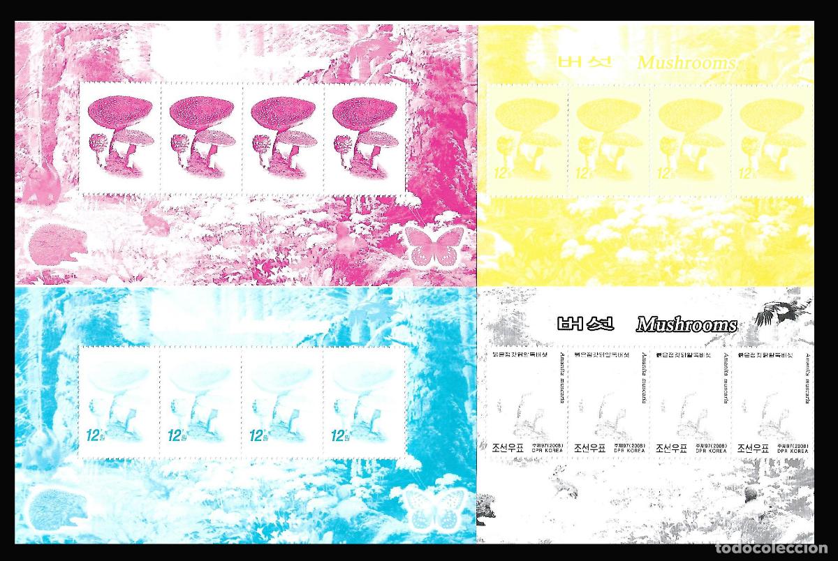 Sellos: RPDC 2008 Hongos MNH - Foto 1