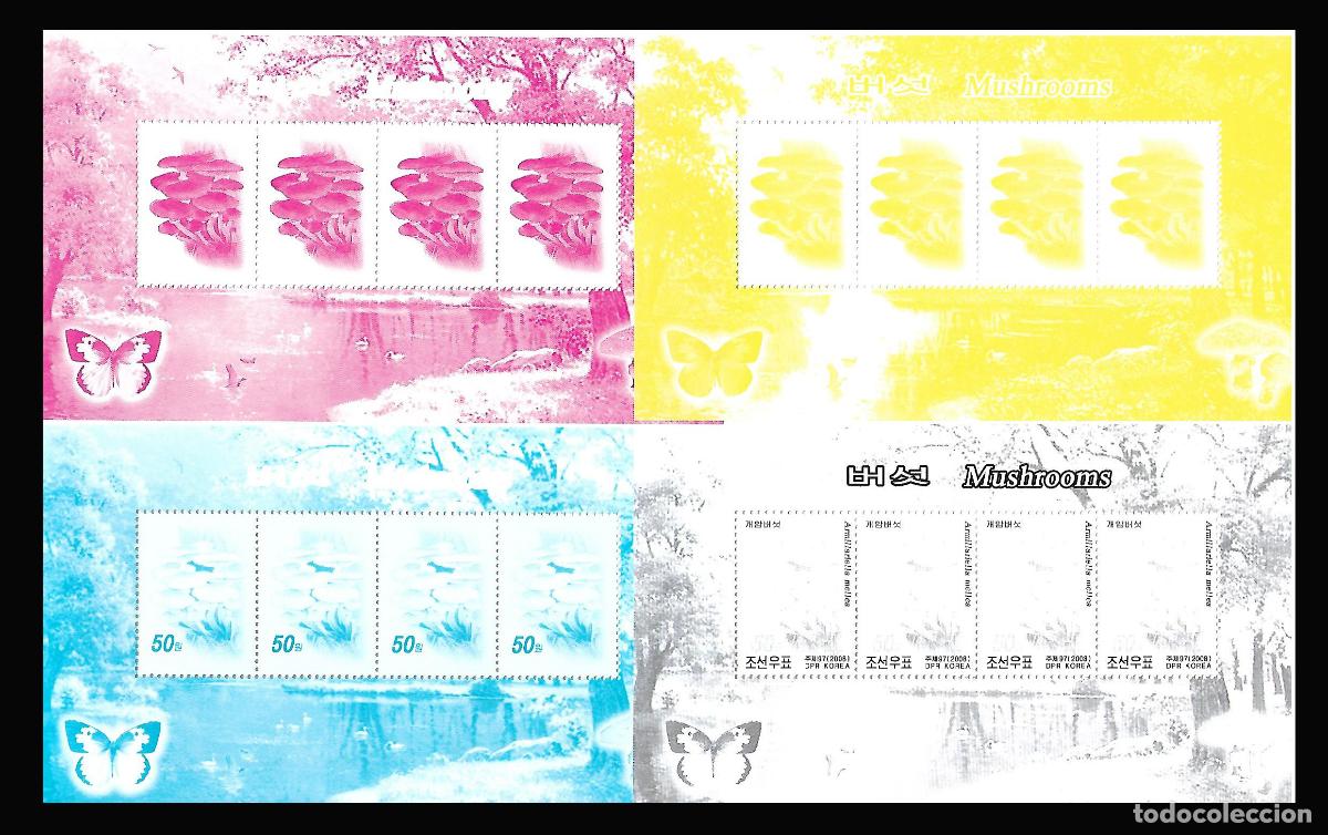 Sellos: RPDC 2008 Hongos MNH - Foto 1