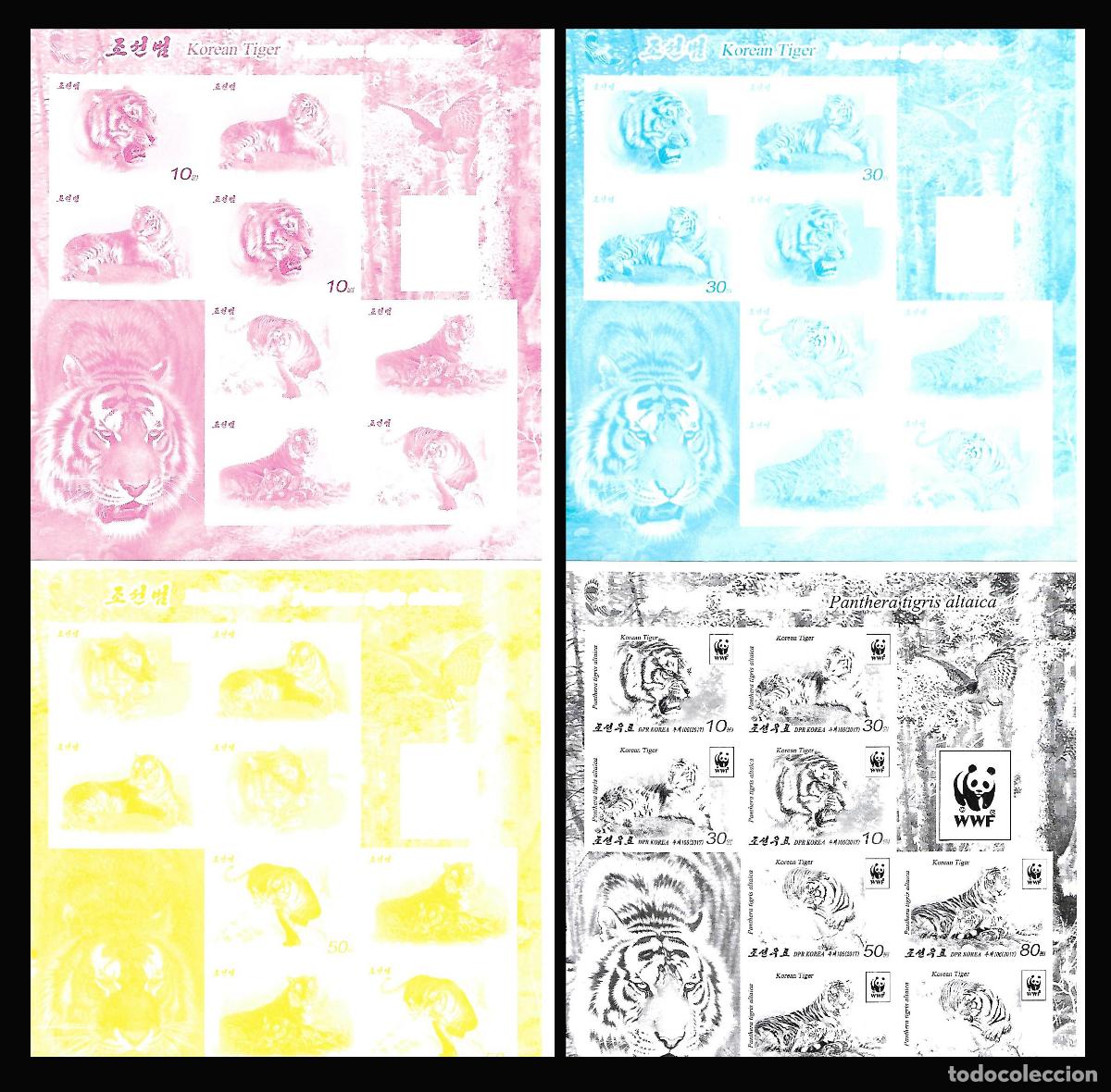 Sellos: RPDC 2017 tigre coreano MNH - Foto 1
