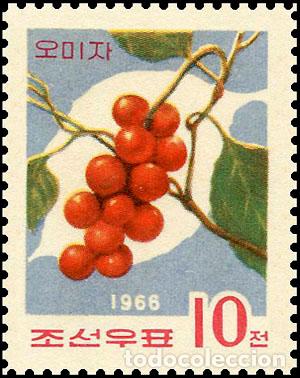 Sellos: RPDC 1966 Schizandra Flora MNH - Foto 1