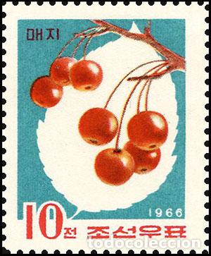 Sellos: RPDC 1966 ciruelas pasas Flora MNH - Foto 1