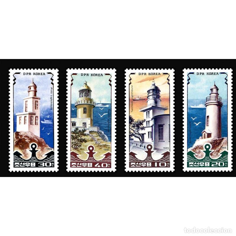Sellos: RPDC 1985 faros faros MNH - Foto 1