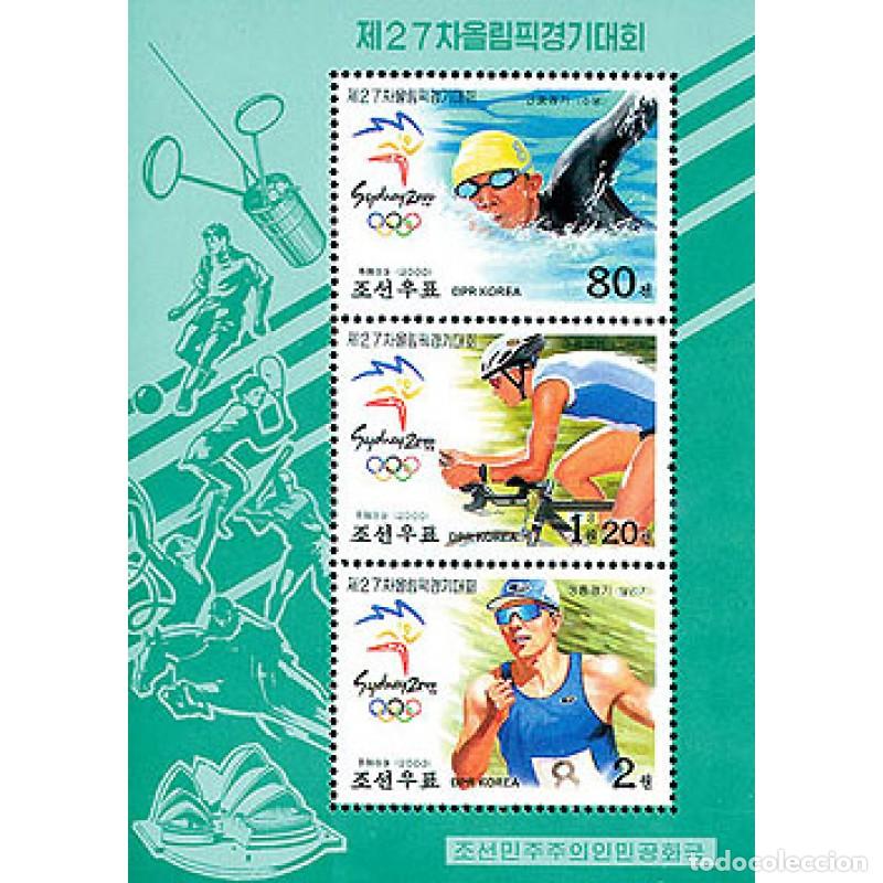 Sellos: RPDC 2000 27&ordf; Olimpiada Deporte MNH - Foto 1
