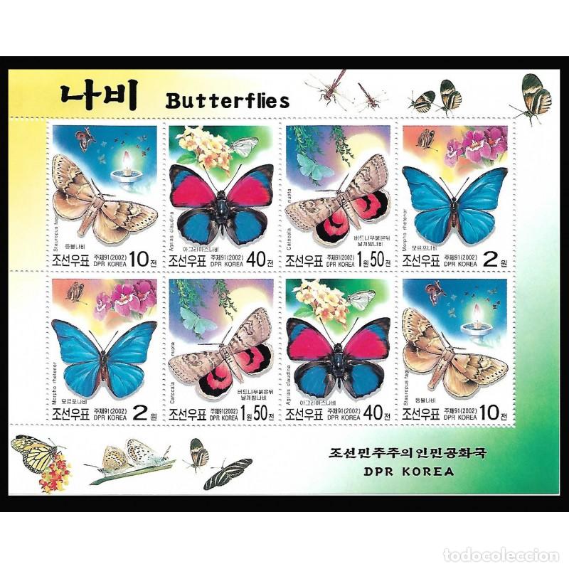 Sellos: RPDC 2002 mariposas mariposas MNH - Foto 1