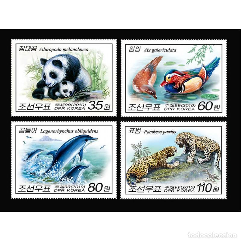 Sellos: RPDC 2010 animales Aves MNH - Foto 1