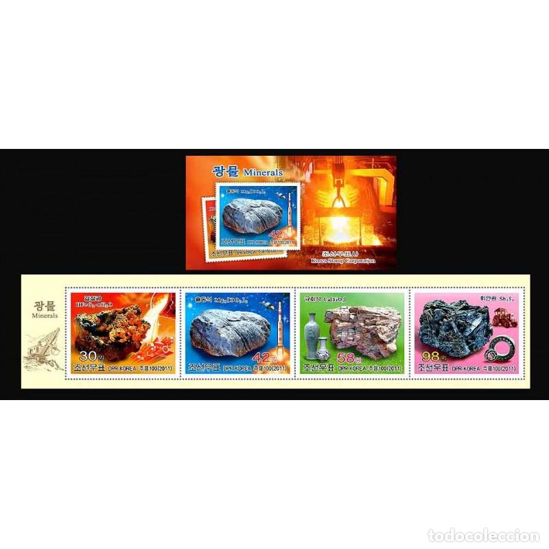Sellos: RPDC 2011 Minerales MNH - Foto 1