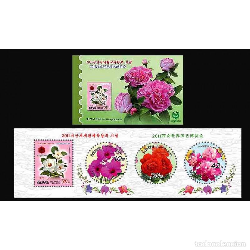 Sellos: RPDC 2011 flores flores MNH - Foto 1