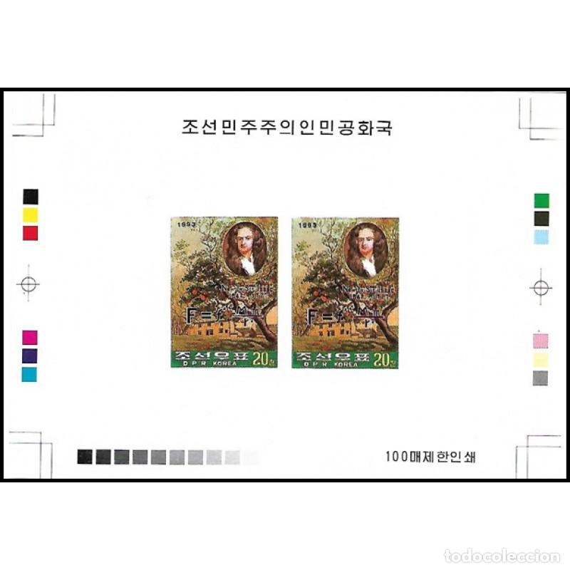 Sellos: RPDC 1993 Newton Cient&iacute;ficos MNH - Foto 1