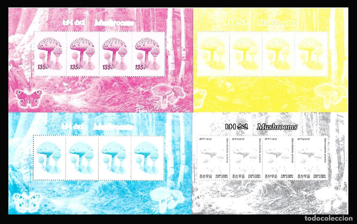 Sellos: RPDC 2008 Hongos MNH - Foto 1