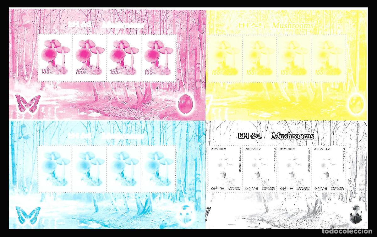 Sellos: RPDC 2008 Hongos MNH - Foto 1