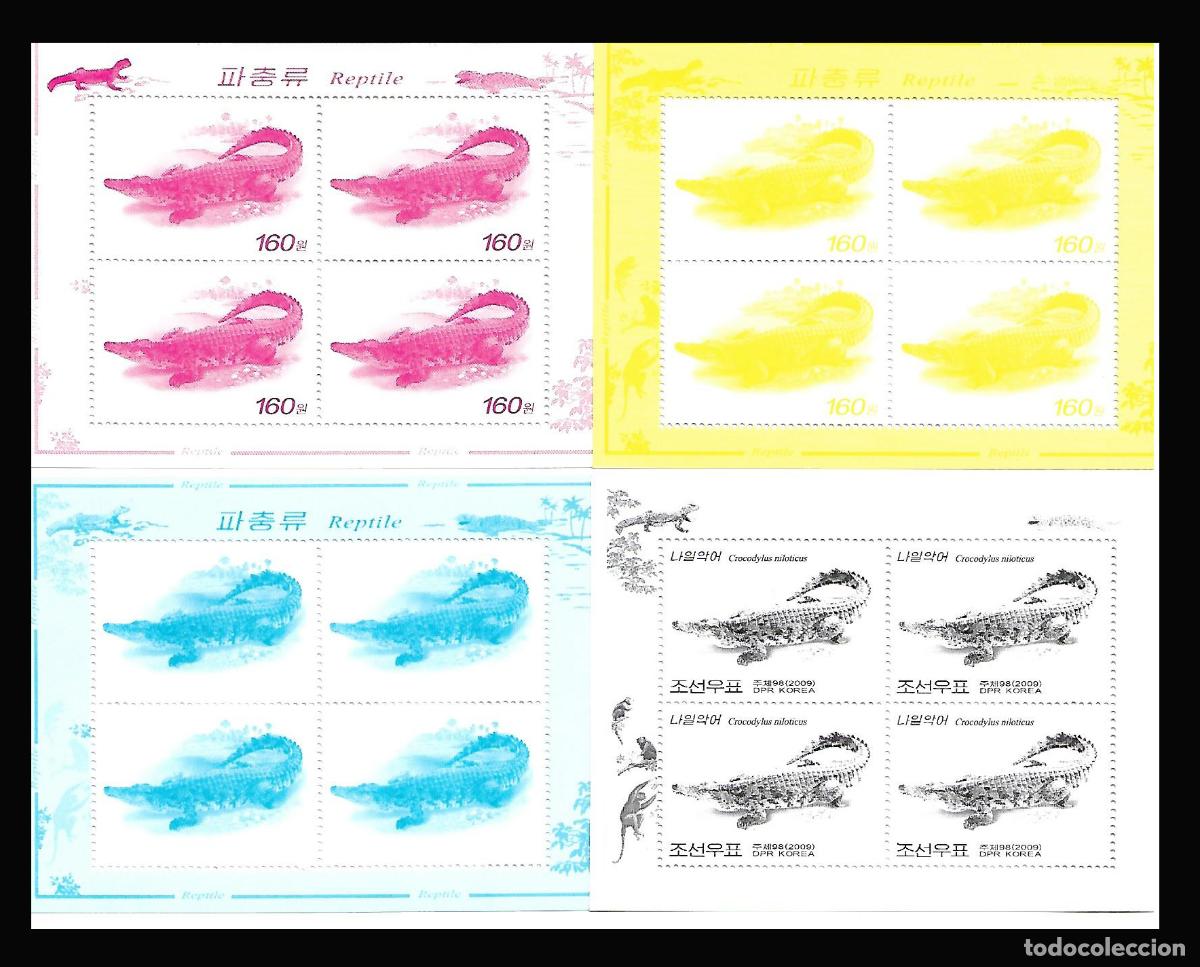 Sellos: RPDC 2009 cocodrilo nil&oacute;tico MNH - Foto 1