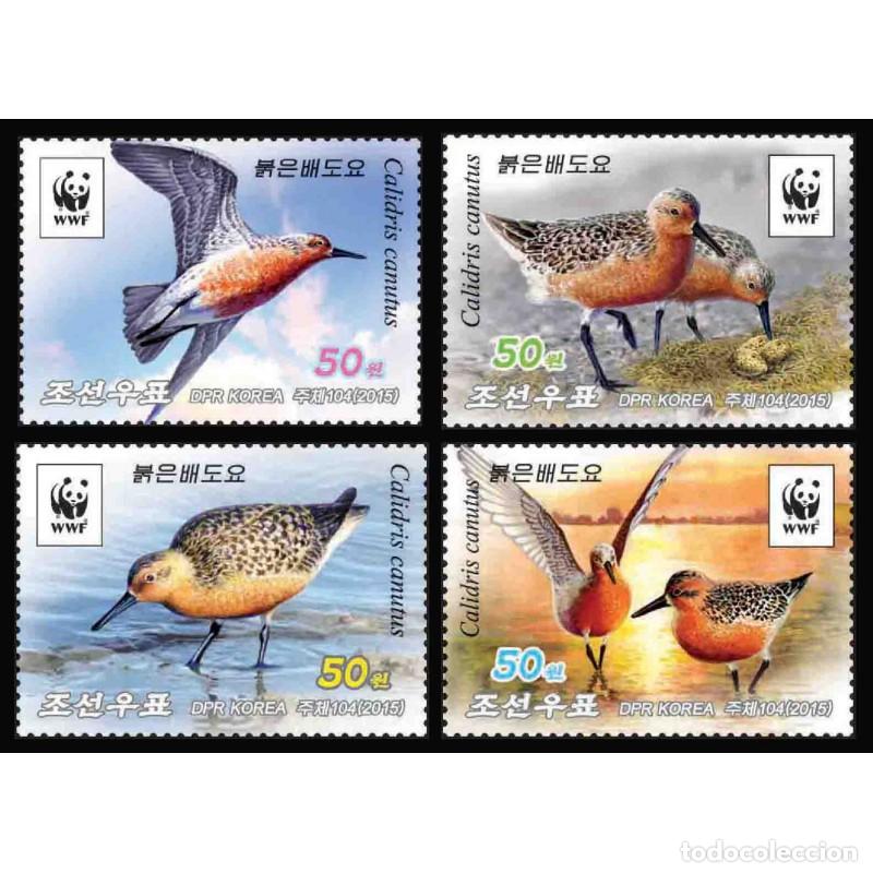 Sellos: RPDC 2015 Aves Aves MNH - Foto 1