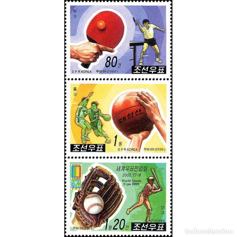 Sellos: RPDC 2000 tipos de deportes Deporte MNH - Foto 1