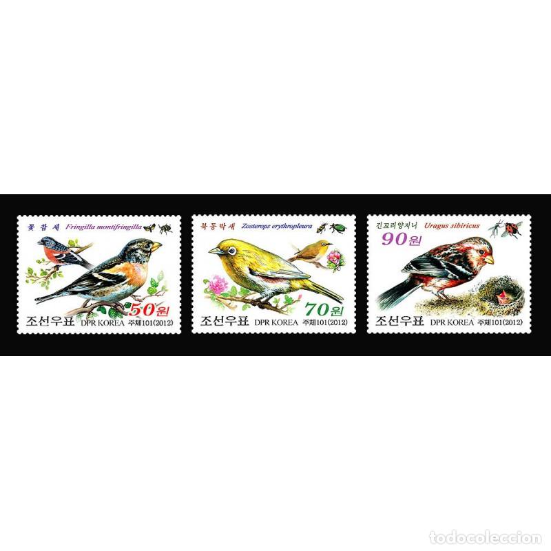 Sellos: RPDC 2012 Aves Aves MNH - Foto 1