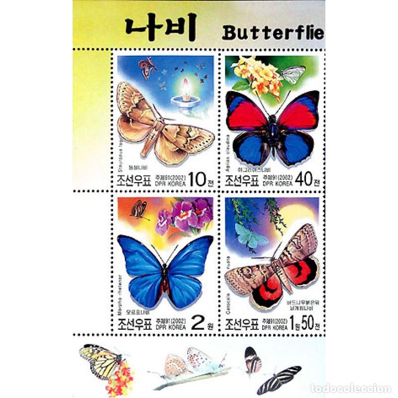 Sellos: RPDC 2002 mariposas mariposas MNH - Foto 1