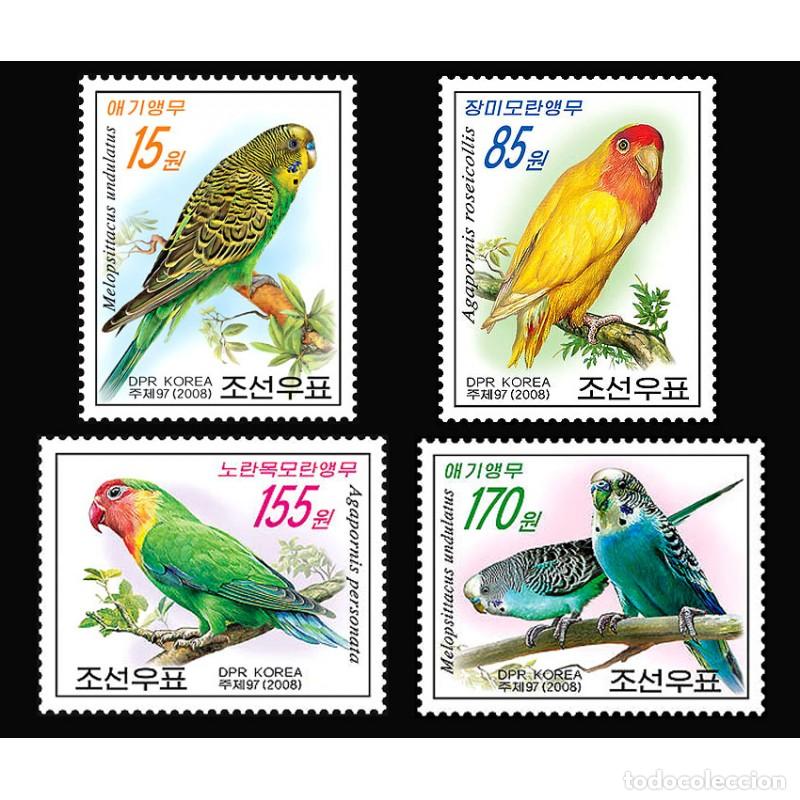 Sellos: RPDC 2008 loros loros MNH - Foto 1