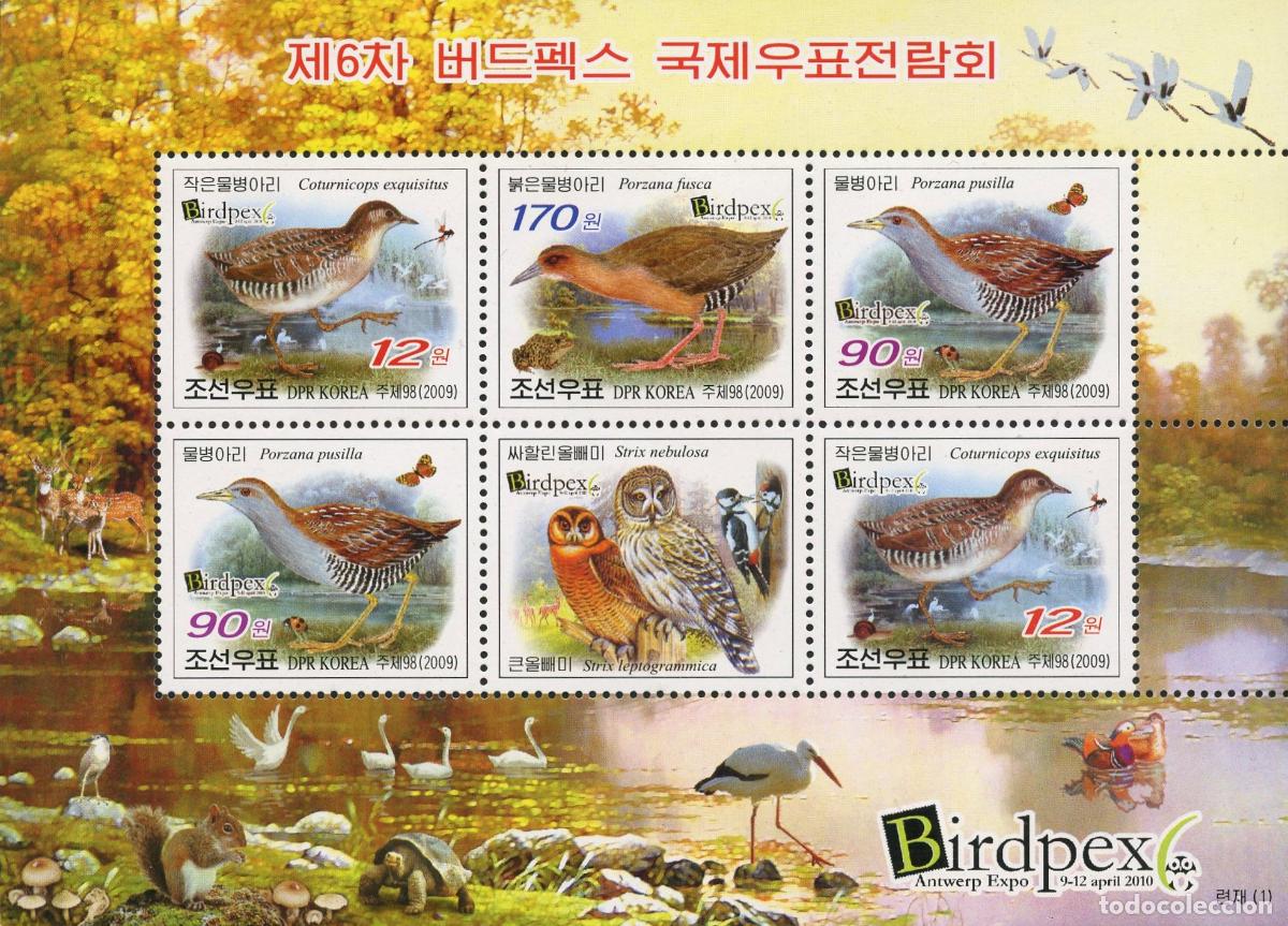 Sellos: RPDC 2009 Aves Aves MNH - Foto 1