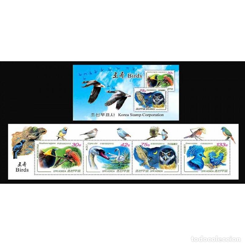 Sellos: RPDC 2011 Aves Aves MNH - Foto 1