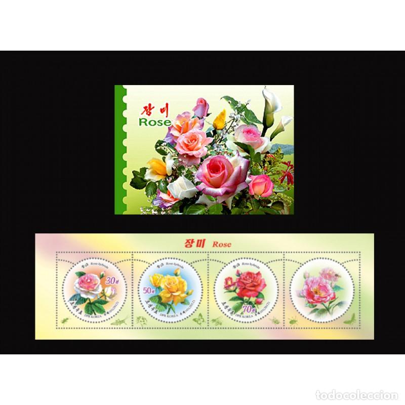 Sellos: RPDC 2012 rosas rosas MNH - Foto 1