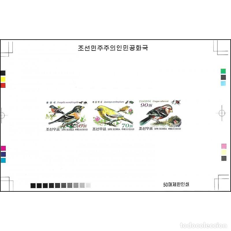 Sellos: RPDC 2012 Aves Aves MNH - Foto 1