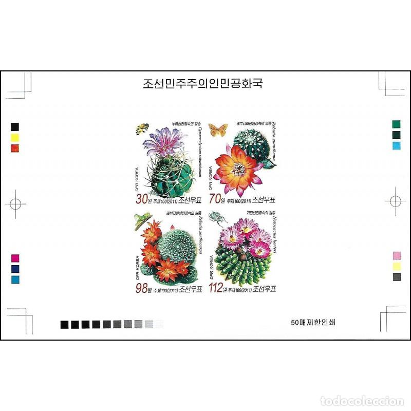 Sellos: RPDC 2011 cactus flores MNH - Foto 1