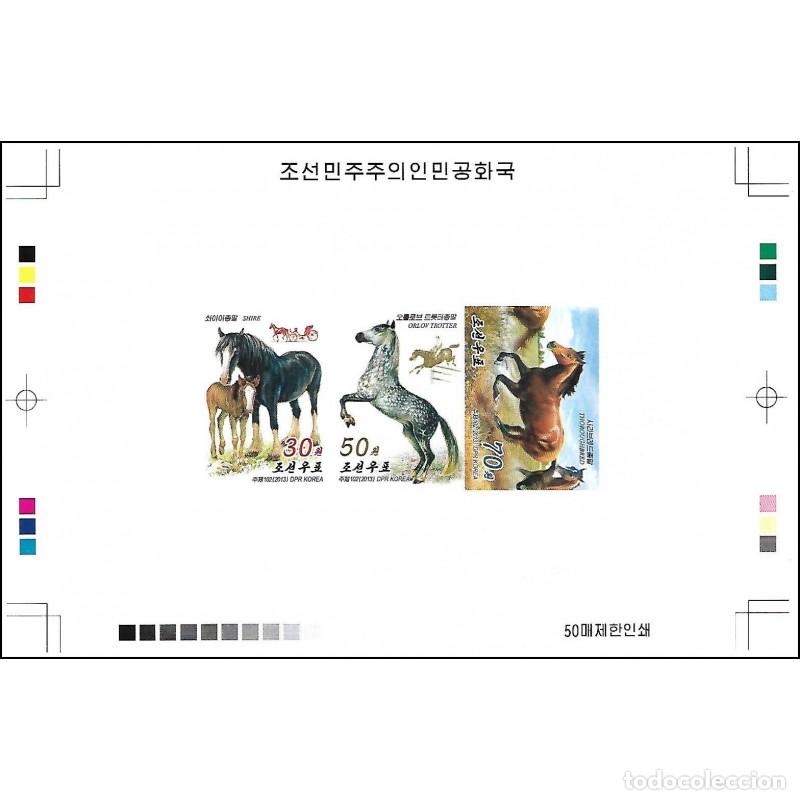 Sellos: RPDC 2013 Caballos MNH - Foto 1